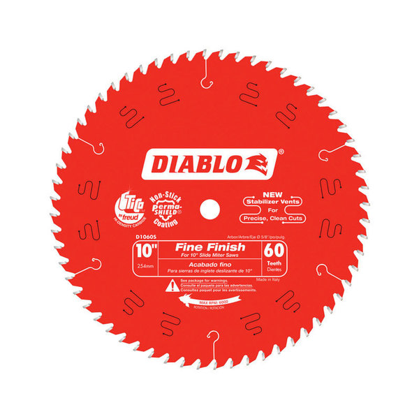 Diablo SAW BLADE FF 60T X 10"" D1060S